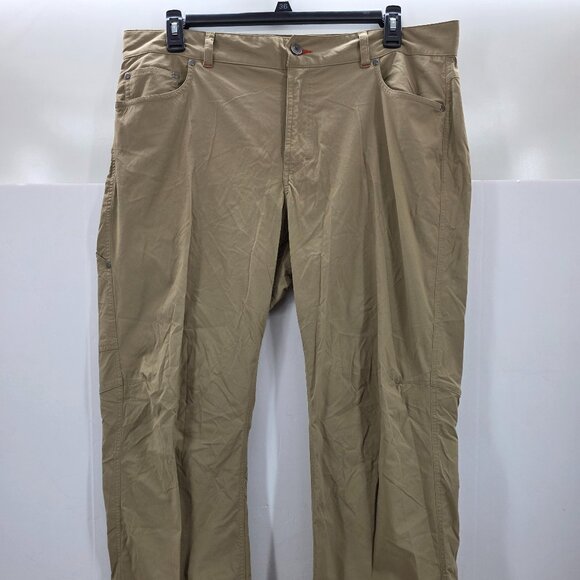 LL Bean Cargo Pants Riverton Men’s Utility  Hiking Outdoors Beige Trail 38 x 32 - Picture 1 of 10